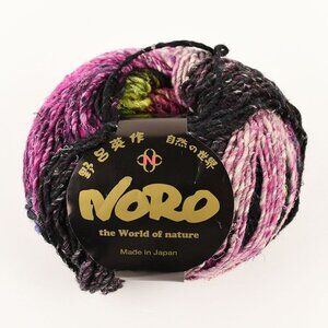 Noro Obi Yarn Wool Silk Mohair Col. 28 Pink Black